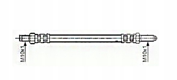 PHU DONOCIK ZPET-1055 Zestaw przewodów hamulcowych elastycznych teflonowych w oplocie stalowym Samurai SANTANA przedłużone do modeli z LIFTem zawieszenia o +2" Тефлонові гальмівні дроти в сталевому обплетенні Suzuki Samurai SANTANA +2"