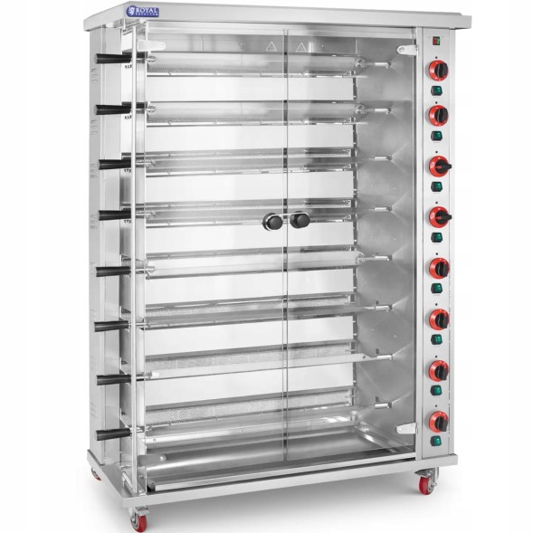 Китай WEW-SC-HP-1029510 Газовий Вертел Royal Catering на 40 Курчат 8 Шампурів 40 кВт Пропан-Бутан