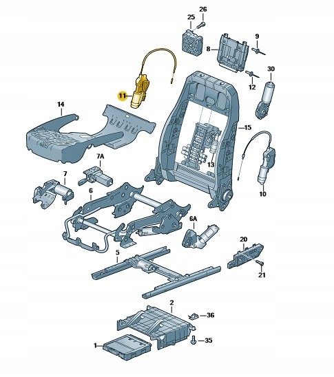 Audi OE AUDI A8 S8 04-10 СИЛОВЕ КРІСЛО ПРАВЕ 4E0959706A
