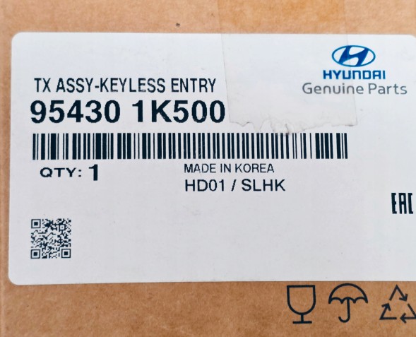 Hyundai OE КЛЮЧ ПУЛЬТ ОРИГІНАЛ 95430-1K500 HYUNDAI IX20 18R