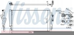 Nissens 940357 Осушувач кондиціонера радіатора охолоджувача