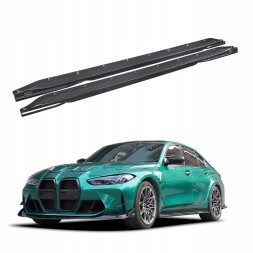 Китай 77870867 КАРБОНОВІ НАКЛАДКИ ПЛАНКИ ПІД ПОРОГИ ПІДПОРУ BMW G80 G81 G82 G83 CARBON