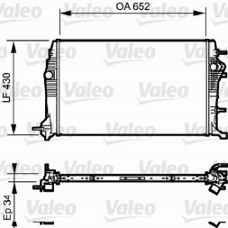 Valeo 735181 Охолоджувач renault scenic iii 2,0 09-