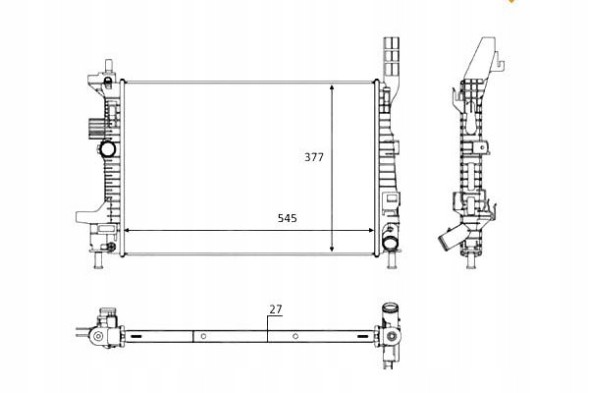 NRF 86234969 NRF Nrf охолоджувач води форд 58284