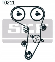 SKF VKMA 01255 Комплект ременя грм audi seat skoda vw 2.0 tdi 16v bkd vkma 01255