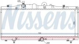 Nissens 61671 Охолоджувач води 61671 nissens