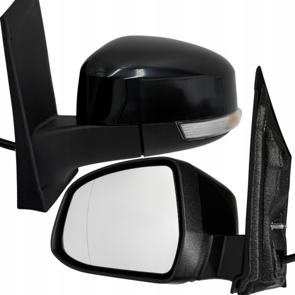 Китай E-2181 ДЗЕРКАЛО ЛІВЕ FORD FOCUS MK2 ЕЛЕКТРИЧНЕ ПІДІГРІВ ЧОРНЕ 6-PIN 2008-2011