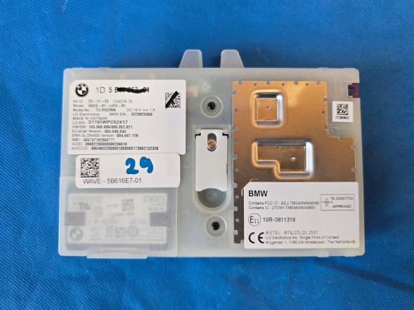 BMW OE MODUŁ TELEMATIC ATM (29) BMW G20 G26 G30 G05 G06 G12 U06 U11 5B616E7 5B418F3 NOWY ! quali21022026 МОДУЛЬ ТЕЛЕМАТИКИ ATM (29) BMW G20 G26 G30 G05 G12 U06 U11 5B616E7 5B418F3