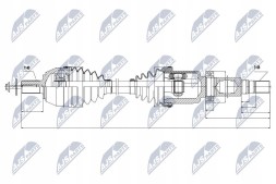 NTY NPW-VV-024 Nty npw-vv-024 привідна піввісь