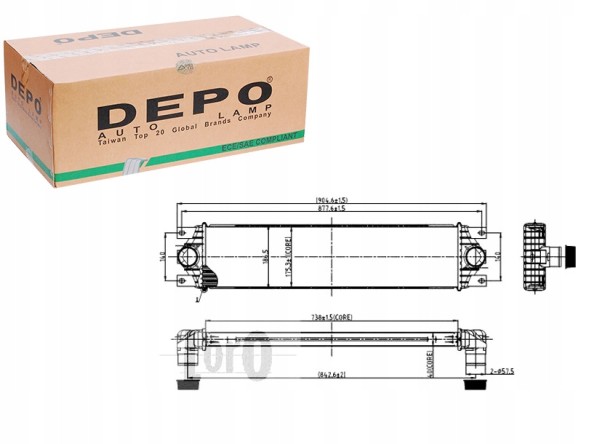 Depo 037-018-0001 Інтеркулер depo 2147000qaa 93179776 7701057121 44 + помічник зіткнення #34