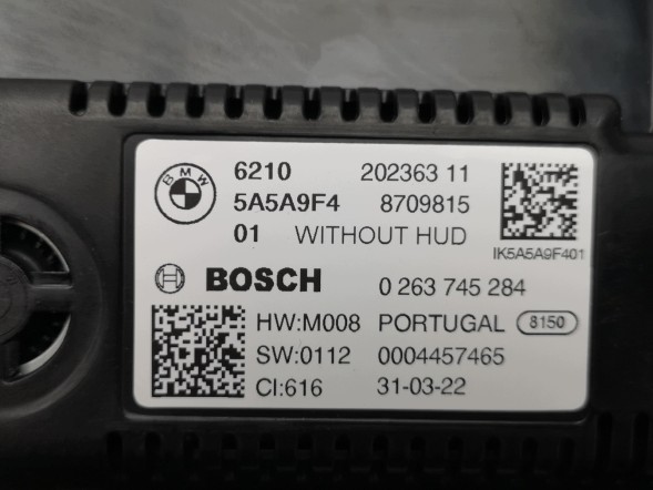 BMW OE 62105B35D79, DWP545105OE Лічильник приладів 12.3 Live Cockpit LED HUD Virtual BMW 62105B35D79 Новий OE