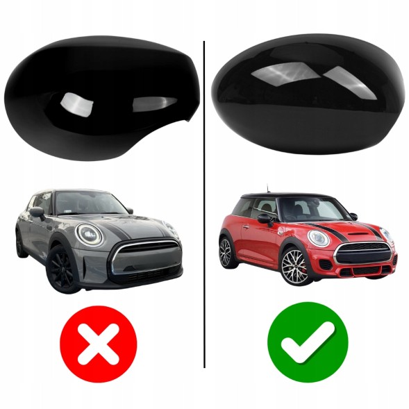 Китай V-3978 ПРАВА НАКЛАДКА КОРПУСУ ДЗЕРКАЛА MINI COOPER F55 F56 F57 2014-2021