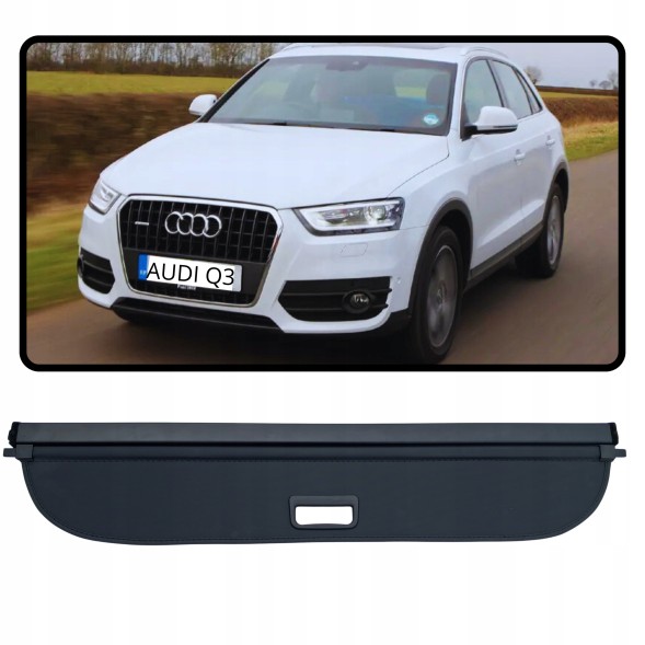 Китай Q3 PRZEDLIFT РОЛЕТА БАГАЖНИКА ПОЛИЦЯ AUDI Q3 І 2010-2014 ПЕРЕДЛІФТ ЗАДНЯ НОВА ЧОРНА
