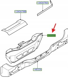 Ford OE ОБШИВКА ЗАДНЬОЇ ЧАСТИНИ- ЗАДНЯ ПОЛИЦЯ БАГАЖУ FORD S-MAX MK1 1464773 _ P6M21-R43280-AA