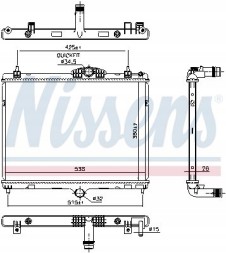 Nissens 606055 Охолоджувач води - nissens 606055