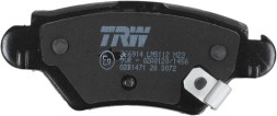 GDB1471 TRW Комплект гальмівних колодок