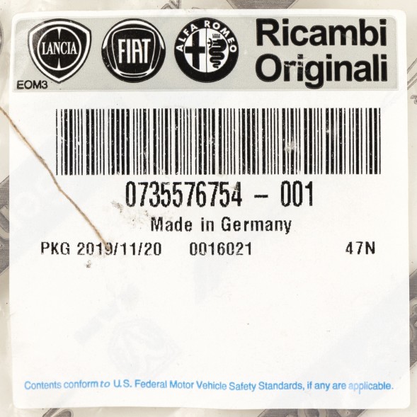 Fiat OE Задній лівий ремінь безпеки Fiat Panda 2012- OE 735576754