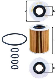 OX437D MAHLE ORIGINAL Фільтр мастил