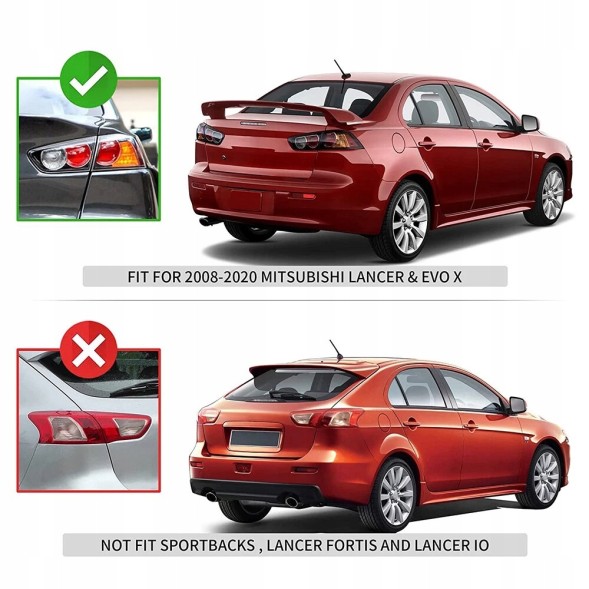 Китай YAB-YS-0155B Світлодіодні задні ліхтарі Mitsubishi Lancer EVO X 08-18 Red