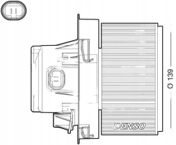 Denso DEA21012 Повітродувний вентилятор припливу dea21012 denso