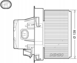 Denso DEA21012 Повітродувний вентилятор припливу dea21012 denso