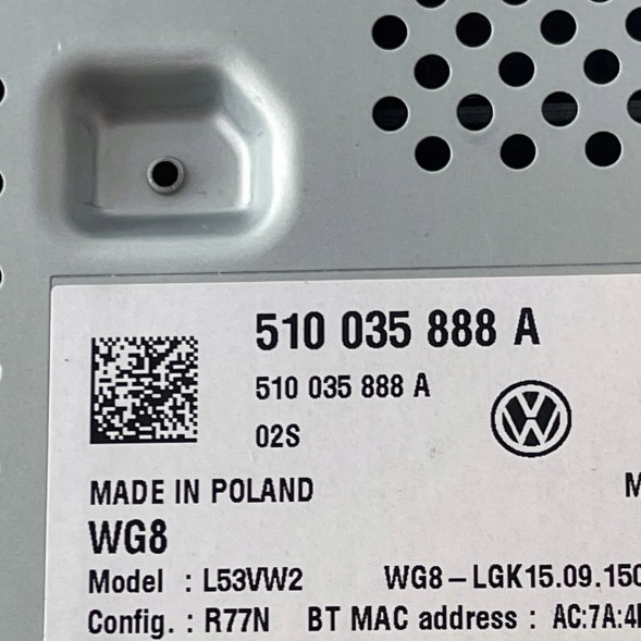 LG Дисплей 510035888A Golf Touran