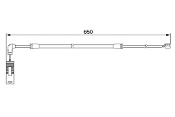 1987474960 BOSCH Датчик зношування колодок