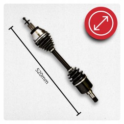 BRV  Піввісь ліва ford s-max (wa6) 1.6 tdci 1.8 tdci 2.0 tdci manual нова