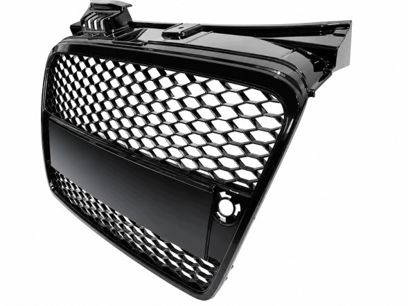 MAGIC MOTO P-AZ-02-46-MM Решітка бампера ПЕРЕДНЯ AUDI A4 B7 04-08р. RS LOOK ПІАНО ЧОРНИЙ HQ