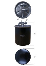 KL313 MAHLE ORIGINAL Фільтр палива