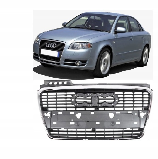 Китай 8E0853651Q РЕШІТКА РАДІАТОРА ХРОМОВАНА AUDI A4 B7 2004-2008 рр