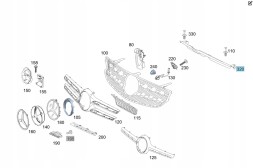 Mercedes-Benz OE OEM A2538808501 MERCEDES GLC 253 ПОВІТРЯНИЙ РУЛЬОВИЙ ЗАБОРНИК A2538808501