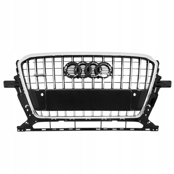 AutoDor D041159 AUDI Q5 12-16 АТРАПА ГРИЛЬ СРІБЛЯСТИЙ ЦЕНТРАЛЬНИЙ ХРОМ КРОНШТЕЙН АТРАПИ ДАТЧИКИ