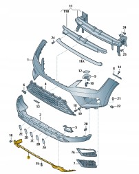 SEAT OE 575806333A U34 ПЕРЕДНІ ПОВІТРОВЛЮЧАЛЬНИКИ SEAT ATECA ORIGINAL