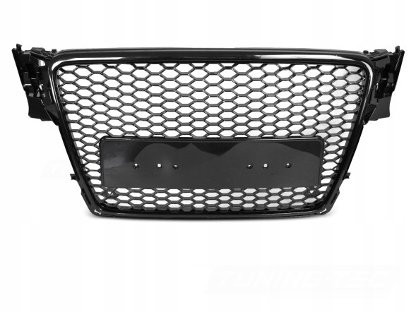 Китай grill_audi_a3_b8 РЕШІТКА РАДІАТОРА AUDI A4 B8 2007-2011 СОТОВА АТРАПА ЧОРНИЙ ГЛЯНЕЦЬ