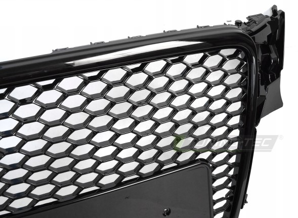 Китай grill_audi_a3_b8 РЕШІТКА РАДІАТОРА AUDI A4 B8 2007-2011 СОТОВА АТРАПА ЧОРНИЙ ГЛЯНЕЦЬ