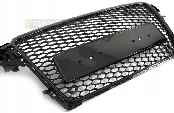 Китай grill_audi_a3_b8 РЕШІТКА РАДІАТОРА AUDI A4 B8 2007-2011 СОТОВА АТРАПА ЧОРНИЙ ГЛЯНЕЦЬ