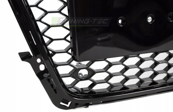 Китай grill_audi_a3_b8 РЕШІТКА РАДІАТОРА AUDI A4 B8 2007-2011 СОТОВА АТРАПА ЧОРНИЙ ГЛЯНЕЦЬ