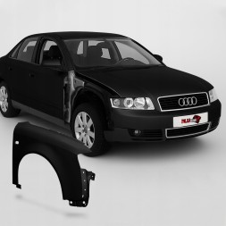 48581686 BLU Крило AUDI A4 B6 LZ9W праве чорне 00-04 переднє оцинковане