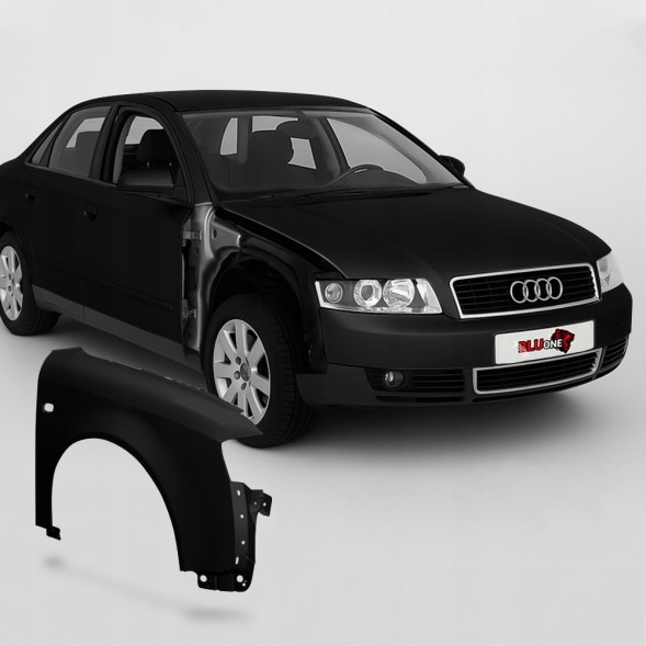 48581686 BLU Крило AUDI A4 B6 LZ9W праве чорне 00-04 переднє оцинковане