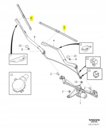Volvo OE 31349377 Пір'я склоочисника volvo 31349377