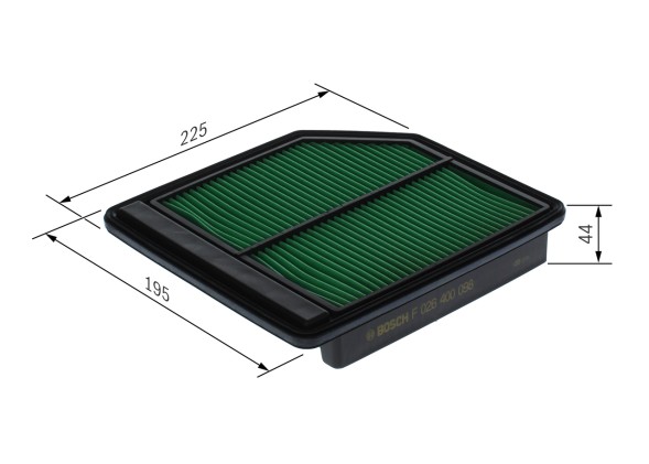 F026400098 BOSCH Фільтр повітряний