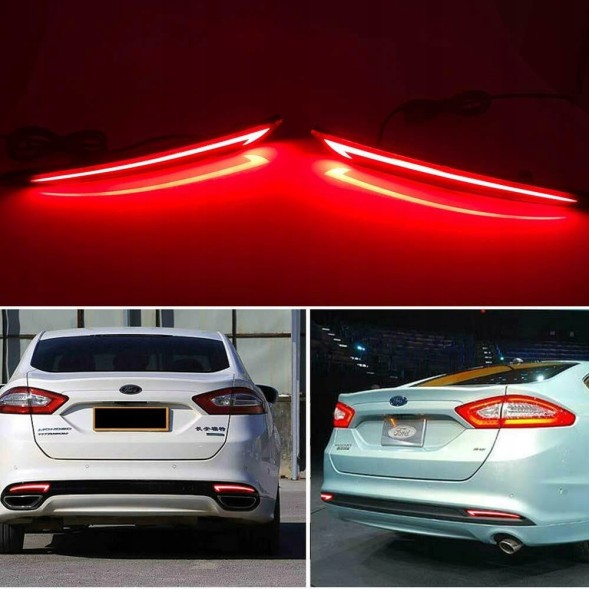 Китай fus01_01 Ford Fusion Задні LED ліхтарі, що працюють як протитуманні фари для американської (USA) версії, до рестайлінгу.