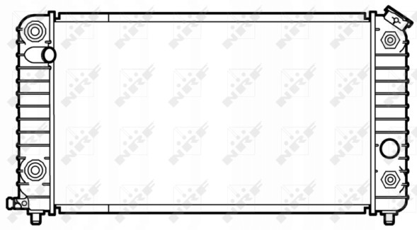 NRF 50338 Радіатор, система охолодження двигуна nrf 50338