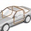 USA CR-RKB2000106 Ущільнювачі дверей даху кузова для Chevrolet Corvette C4 84-89