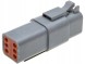 e-connectors AT06-6S/AT04-6P/ZEST/100 DEUTSCH-DT 6-контактні роз'єми (100 шт.) Amphenol-AT
