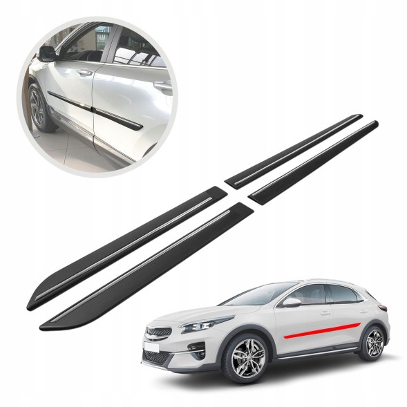 CHROMEMASTER RD-SD-0020-010 Бічні молдинги дверей захисні накладки кузова для KIA XCEED I 2019-