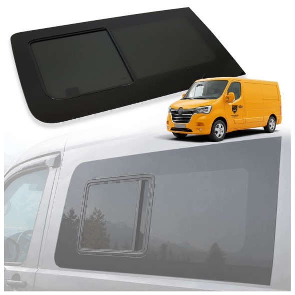 CHROMEMASTER CH-GL-0188-R00 Переднє ліве розкривне бічне скло для RENAULT MASTER Z.E. I 2018-2020