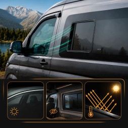 CHROMEMASTER CH-GL-0188-R00 Переднє ліве розкривне бічне скло для RENAULT MASTER Z.E. I 2018-2020