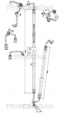 Triscan 8516 23012 Шланг шнура системи гідропідсилювача 8516 23012 triscan